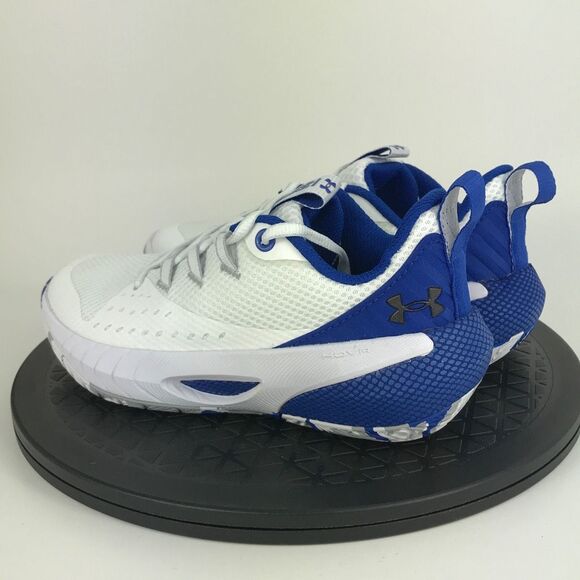 Under Armour HOVR Ascent White/Blue Basketball Shoes 3025680-104 Womens Size 5.5 - Picture 7 of 11
